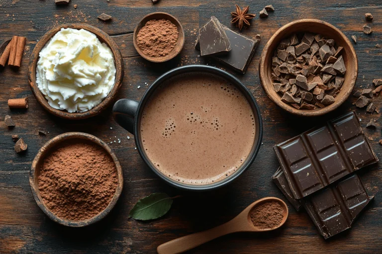 Bahan untuk Cokelat Panas ala Bali