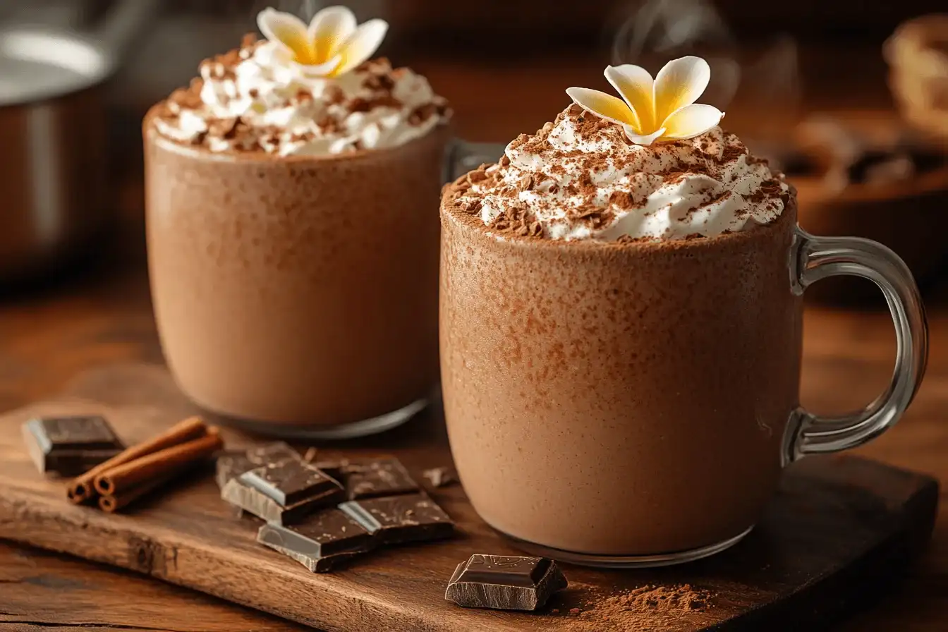 Menyajikan dan menghias Cokelat Panas