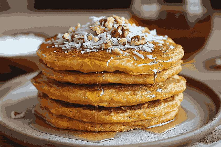 Masak pancake kue wortel