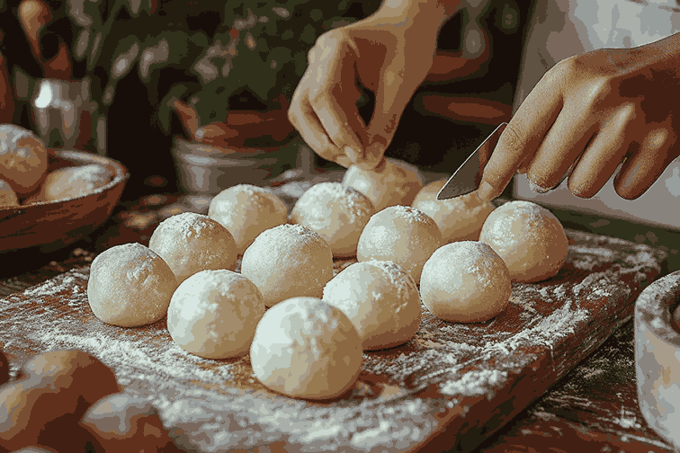 Смешайте сухие и влажные ингредиенты для ломтиков Rice Bubble