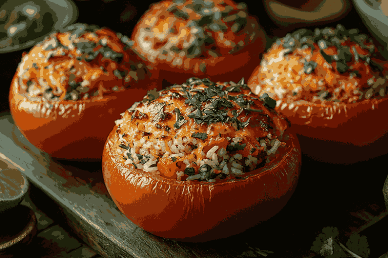 Лёгкий и вкусный рецепт фаршированных томатов для детей на Бали
