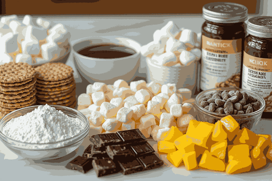 Bali-Inspired Easter Rocky Road Cheesecake Bars untuk Anak | Bahan-Bahan