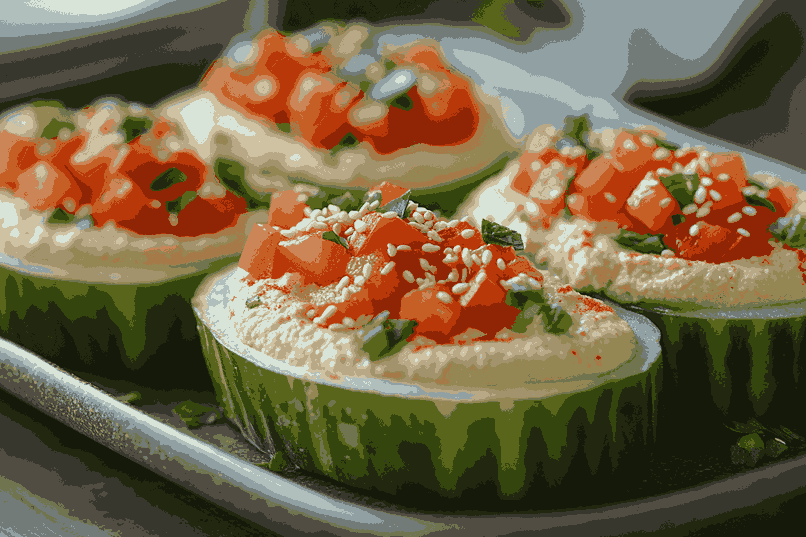 Соберите хумусные чашки