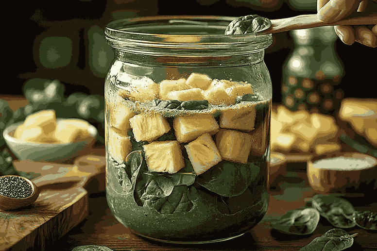 Blender dasar smoothie bayam