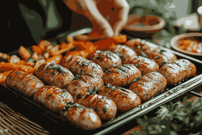 Resep Sosis Panggang Tray Simpel untuk Orang Tua Sibuk di Bali, Indonesia