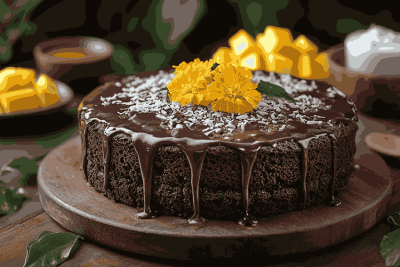 Resep Kue Cokelat Apel Mudah untuk Anak-anak di Bali, Indonesia