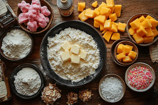 Ингредиенты для балийского печенья с сгущёнкой