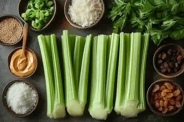Ингредиенты для балийских закусок из сельдерея