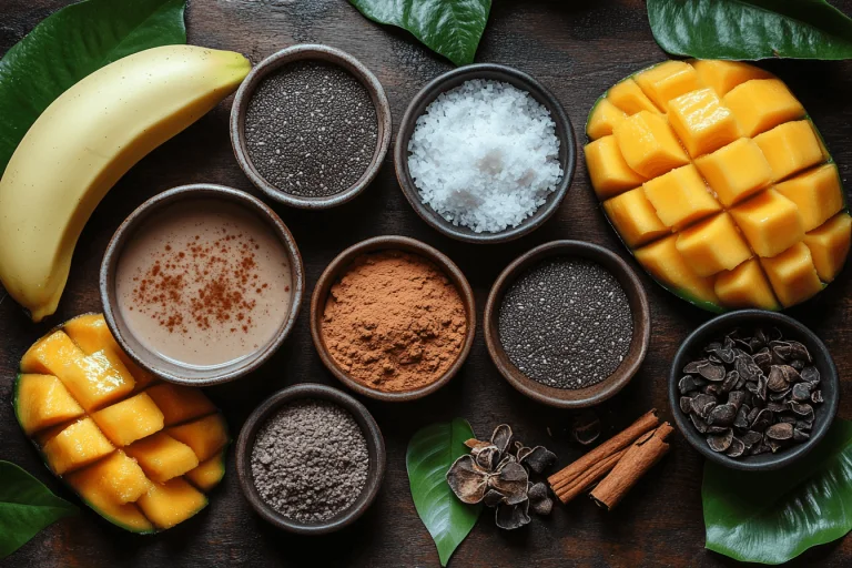 Bahan untuk Puding Chia Cokelat Ala Bali