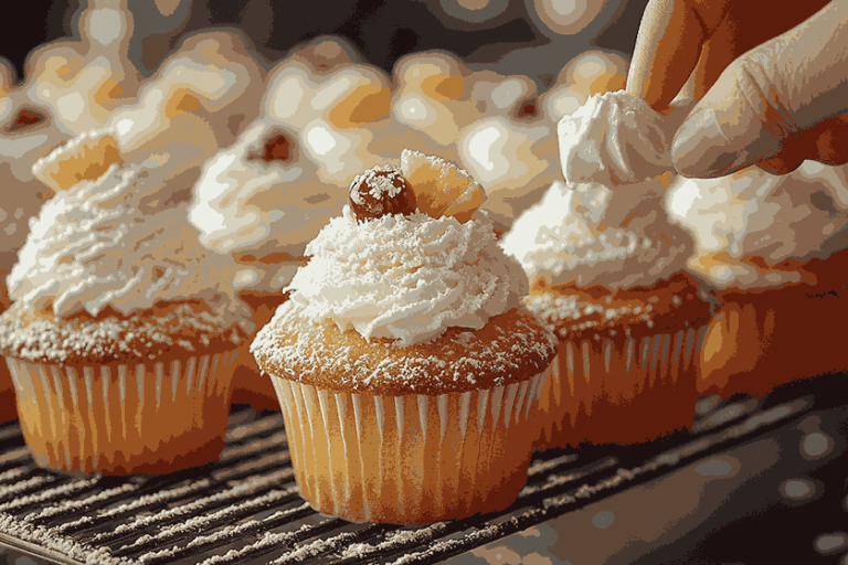 完璧なバニラカップケーキ子供バリ