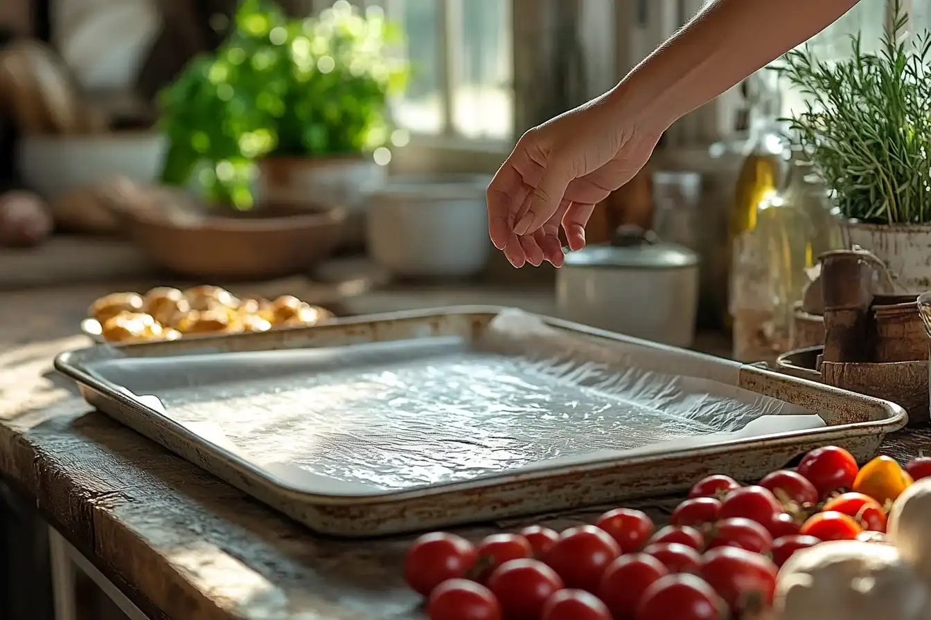 Memanaskan oven untuk Kue Telur Mini