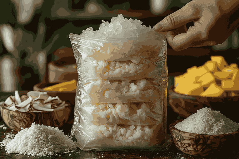 Susun kantong untuk es krim