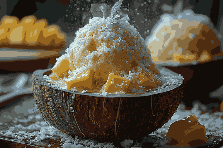 Sajikan dan nikmati es krim dari kantong