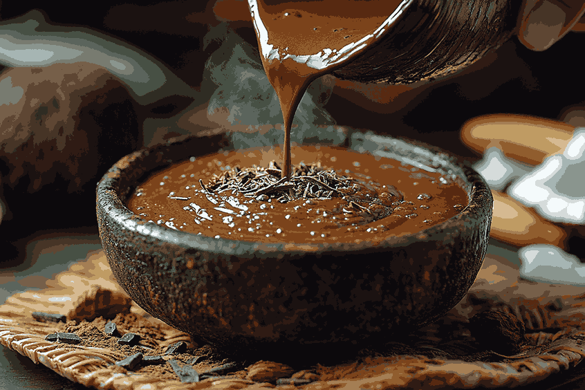 Mendinginkan dan menyaring susu cokelat