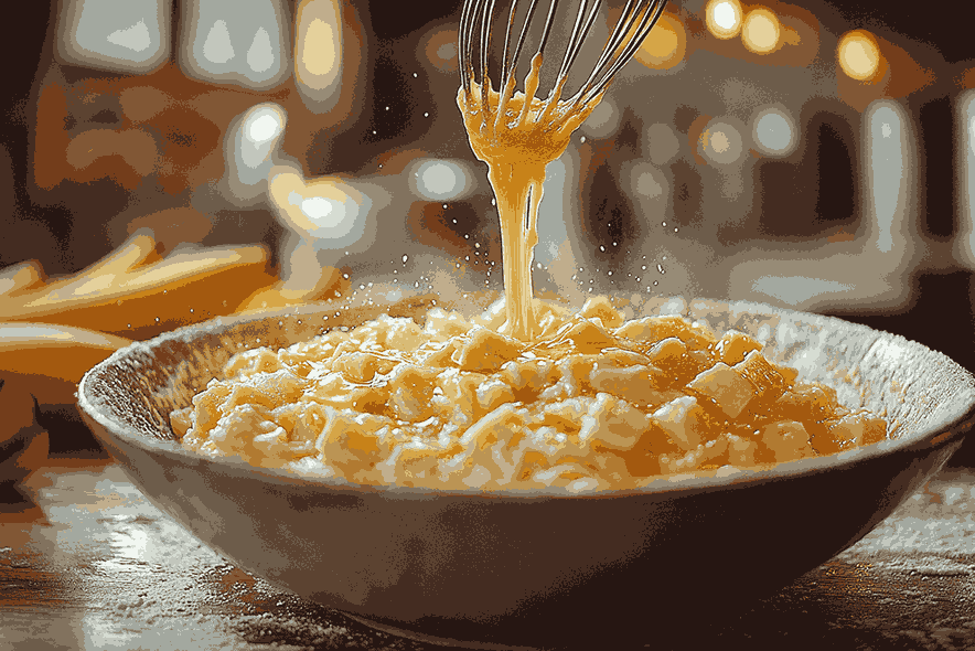 バナナベビークッキーのドライ材料を組み合わせる
