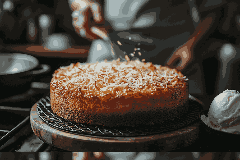 Простой пирог для детей на Бали, Индонезия
