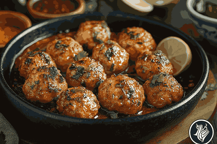 Мультивариантные мясные шарики по-балийски для детей