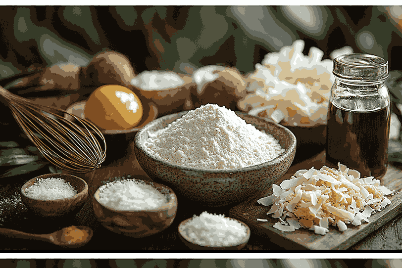 Bahan untuk kue polos ala Bali