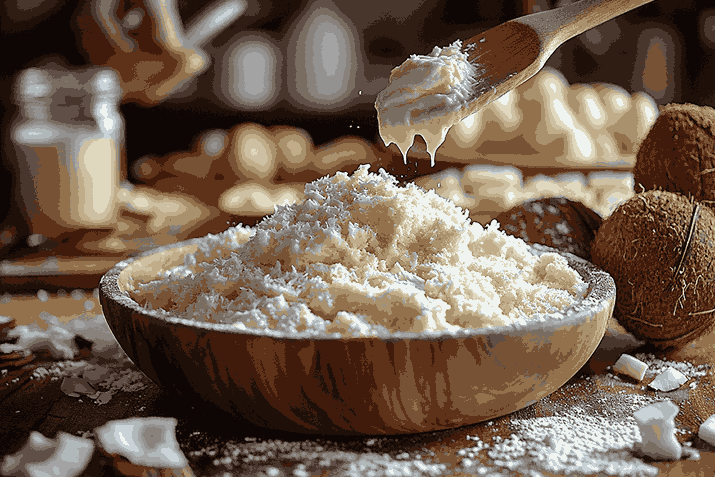 ベリーマフィンのウェットとドライ材料を組み合わせる