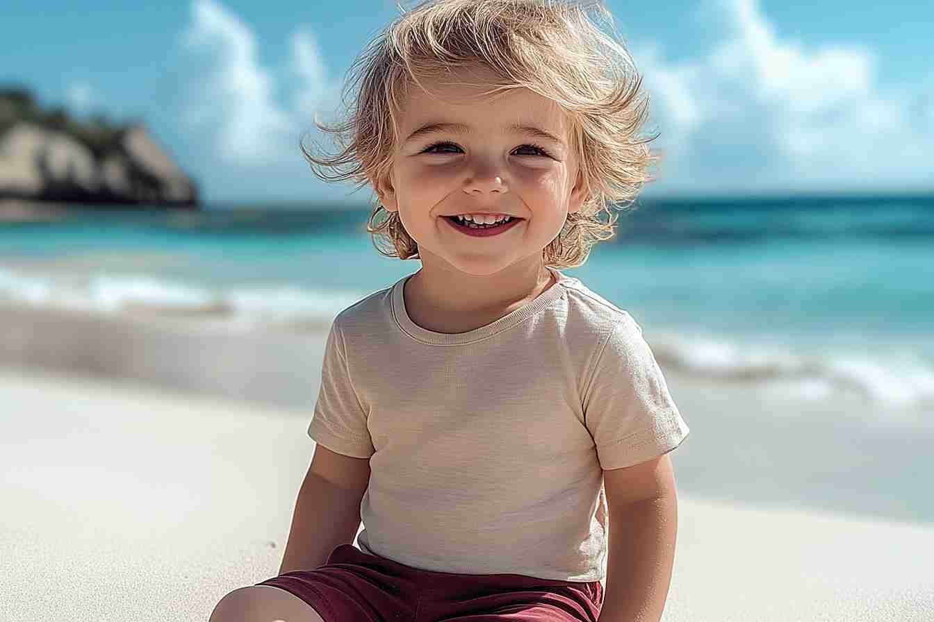 ALT : Daily Nannies in Bali,Indonesia: Stress-Free Childcare for Holidaying Parents|Kids Smile in the Beach